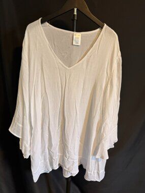 Anna Cole White Swim Coverup